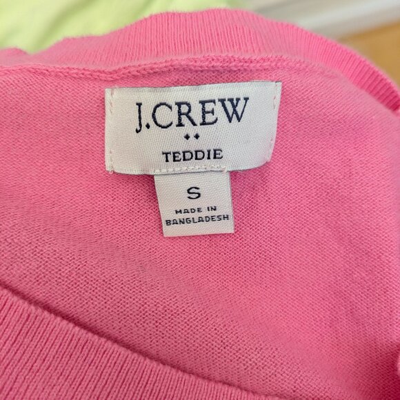 NWOT J Crew cotton Teddie sweater - Picture 4 of 4